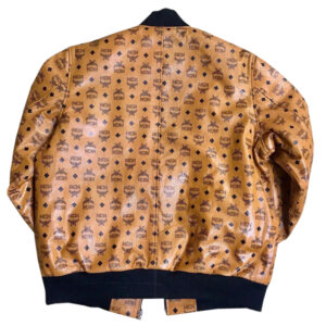 MCM printed bomber Leather Jacket