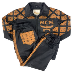 Leather MCM Track Suit