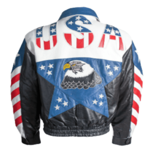 american flag leather jacket